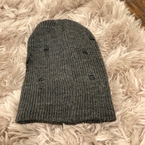 Beanie: Distressed Grey Sz: OS - Picture 3 of 3